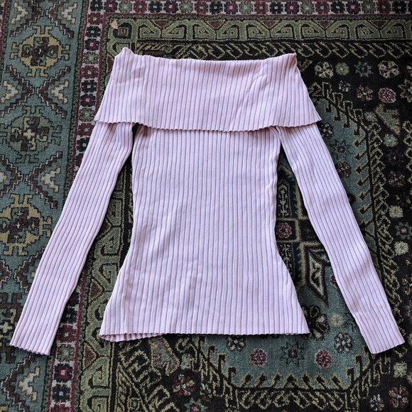 BCBGMaxAzria “Risa” Long Sleeve Off-The-Shoulder Top XXS - Picture 4 of 16